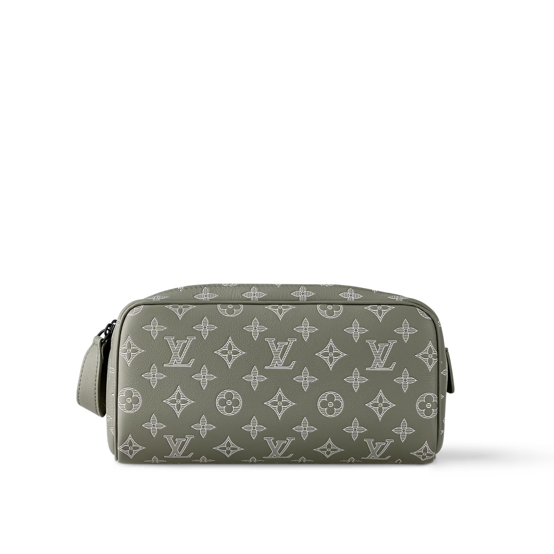 Dopp Kit Toilet Pouch Monogram Olive Green M12651