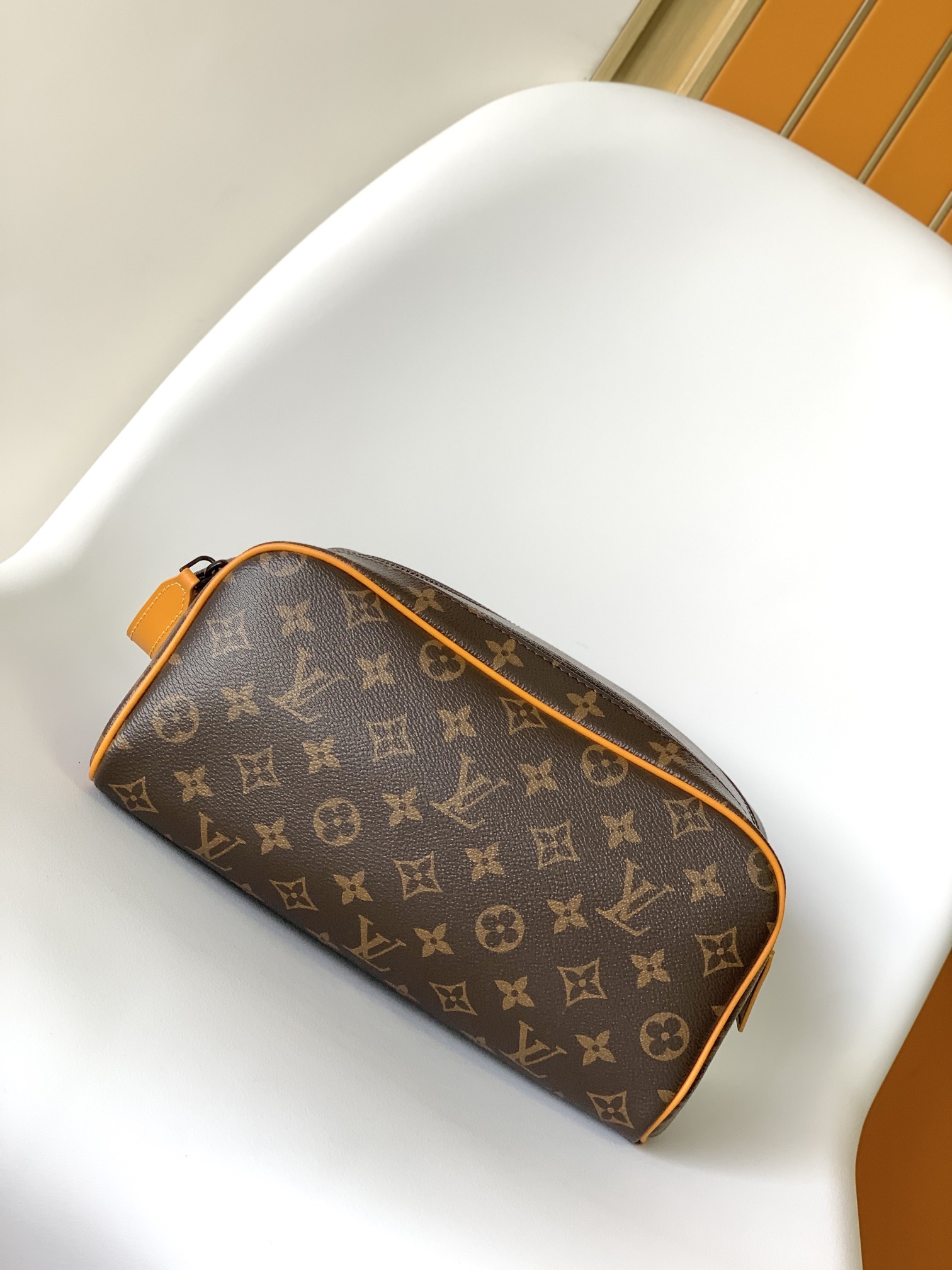 Dopp Kit Toilet Pouch Monogram Safran Yellow M12643