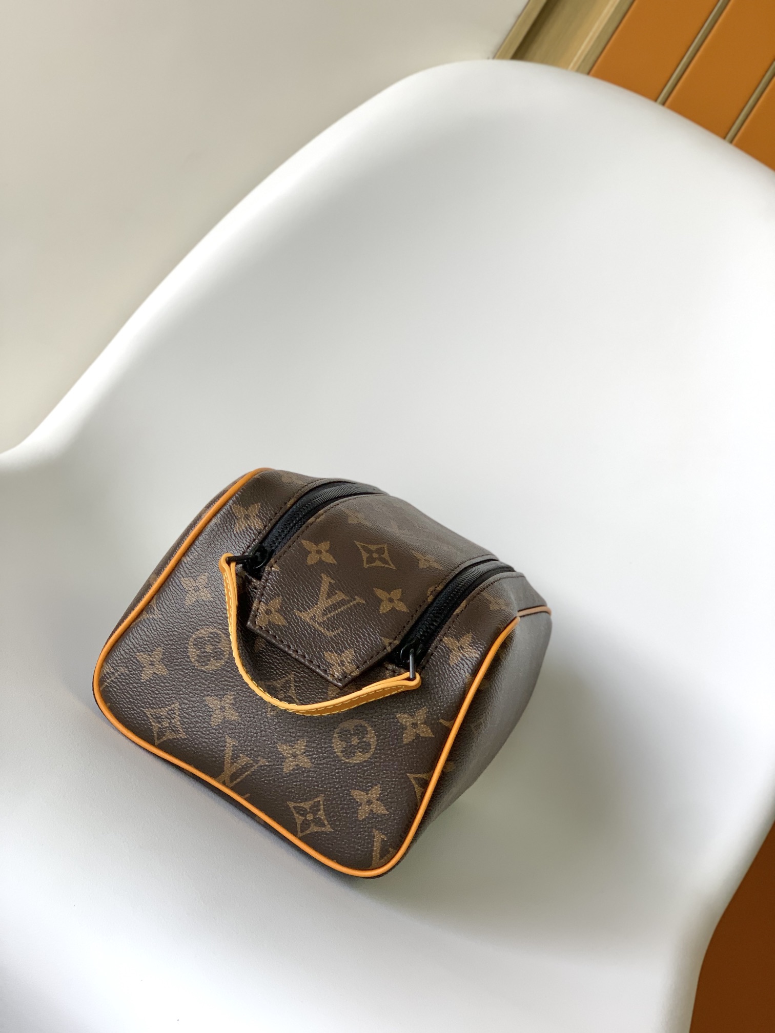 Dopp Kit Toilet Pouch Monogram Safran Yellow M12643