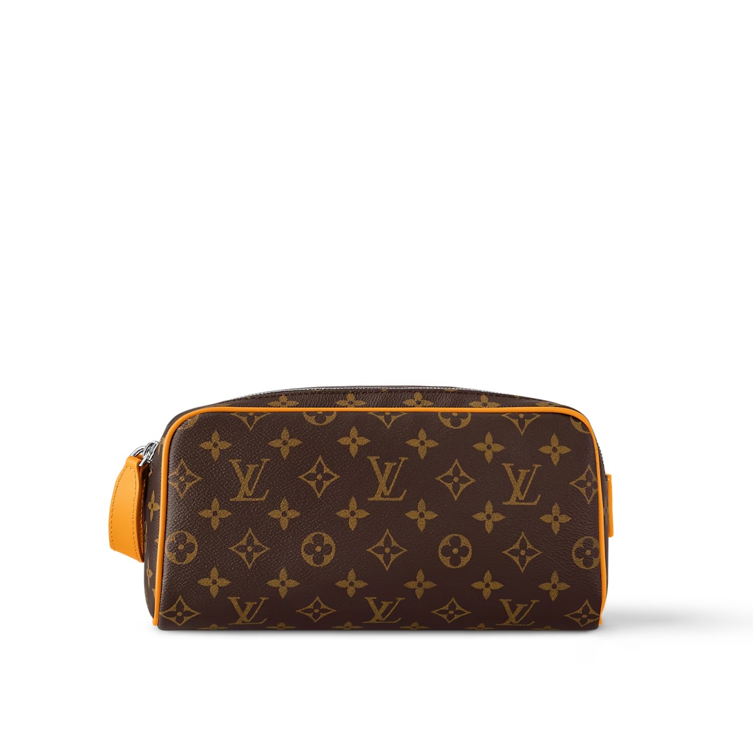 Dopp Kit Toilet Pouch Monogram Safran Yellow M12643
