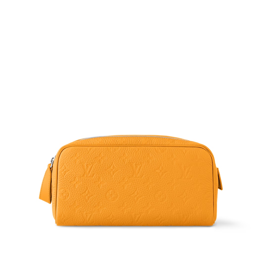 Dopp Kit Toilet Pouch Safran Yellow Taurillon Monogram M13009