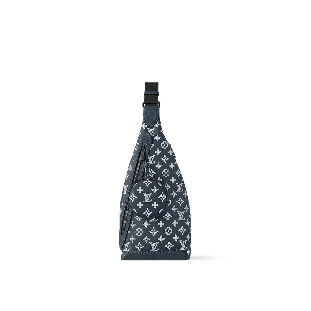 Duo Slingbag Monogram Shadow Ink Blue/White M24751