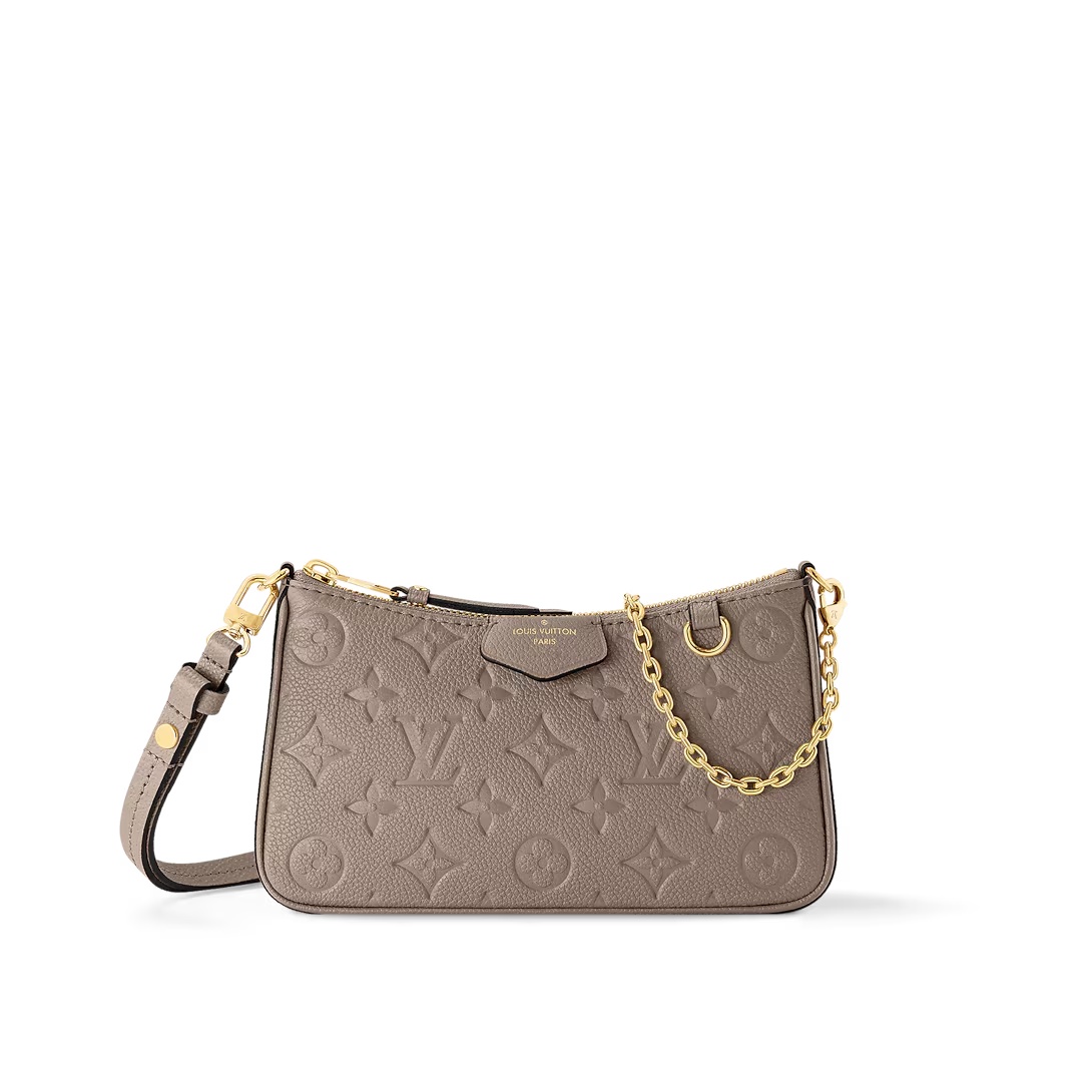 Easy Pouch On Strap Turtledove Embossed Monogram Empreinte Cowhide Leather M81862