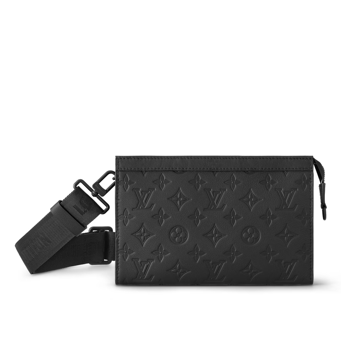 Gaston Wearable Wallet Black Monogram Shadow M81115
