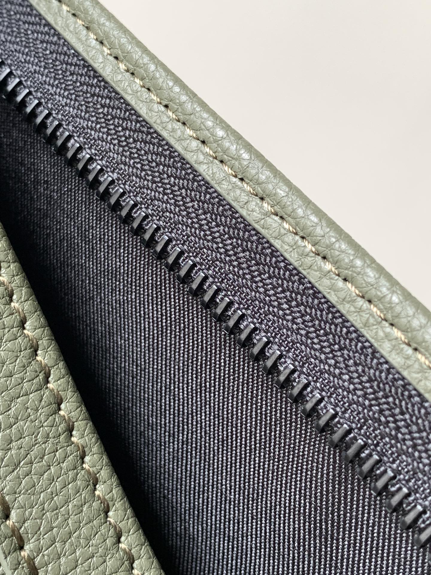 Gaston Wearable Wallet Olive Green Monogram Shadow M13197