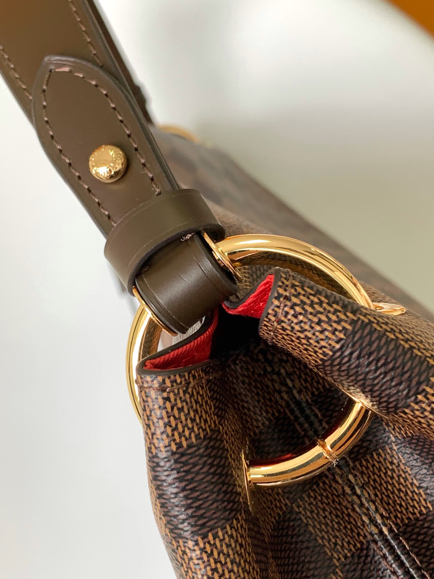 Graceful Mm Hobo Handbags Damier Ebene N44045