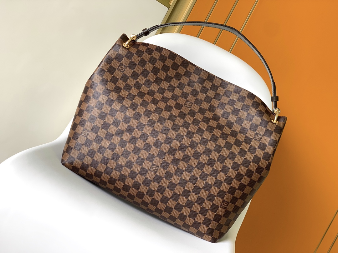 Graceful Mm Hobo Handbags Damier Ebene N44045