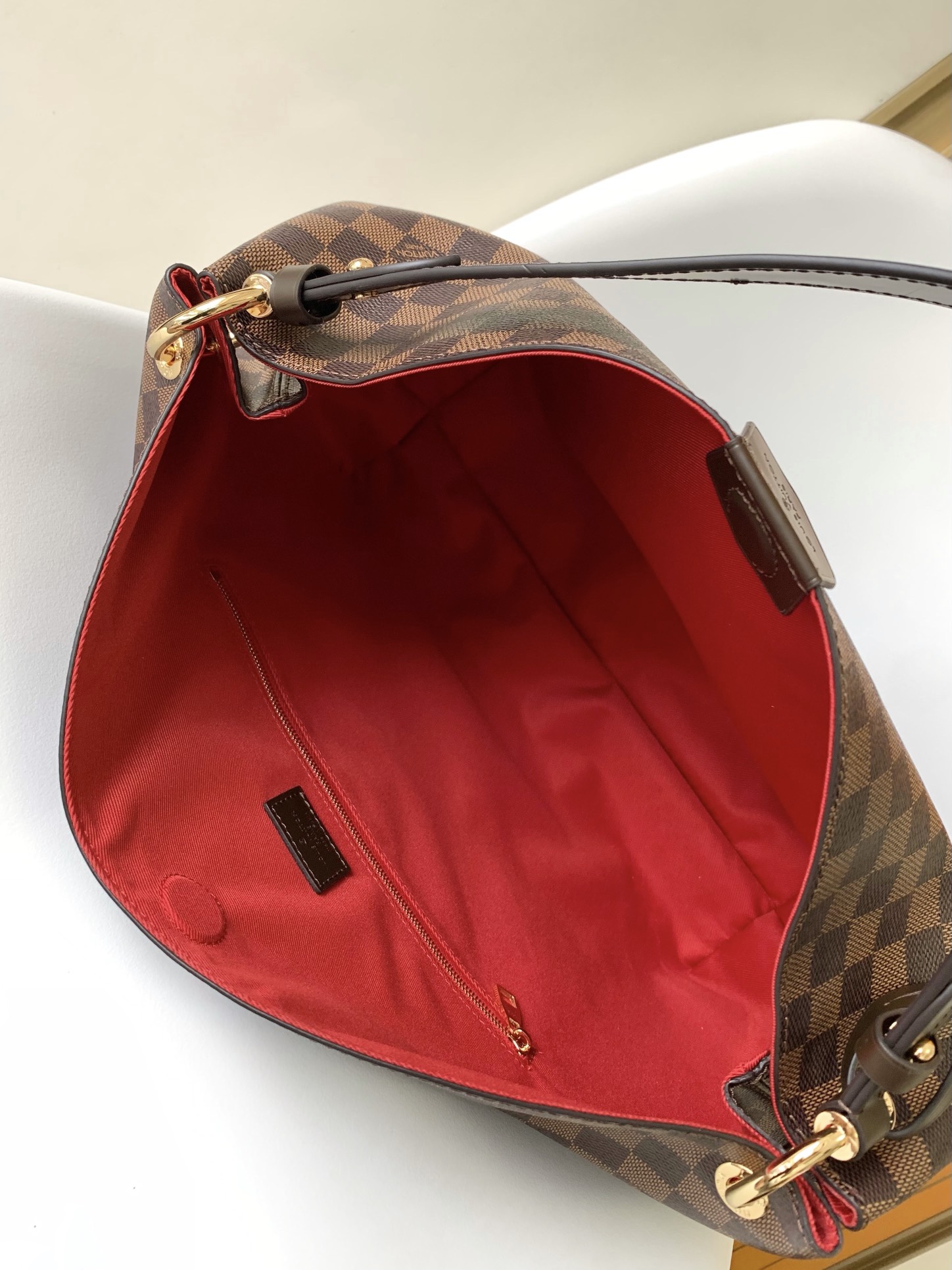 Graceful Mm Hobo Handbags Damier Ebene N44045