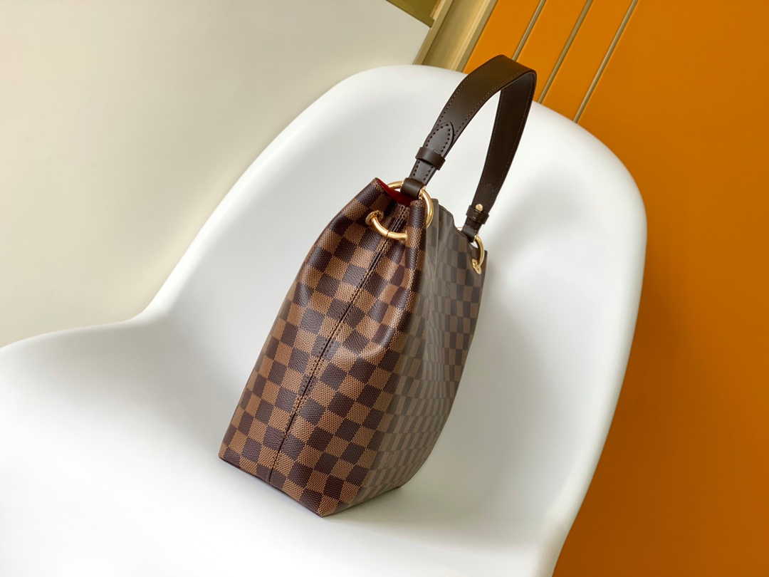 Graceful Pm Hobo Handbags Damier Ebene N44044