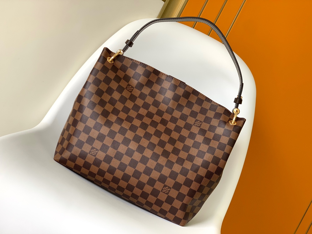 Graceful Pm Hobo Handbags Damier Ebene N44044