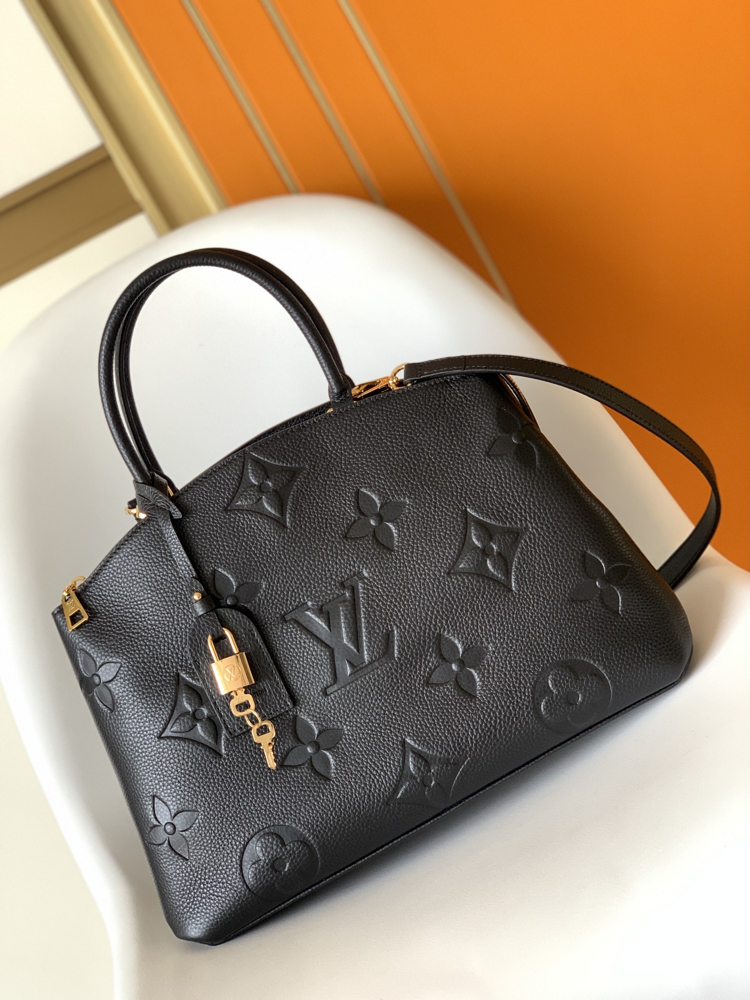 Grand Palais Handbags Monogram Empreinte Leather Black M45811