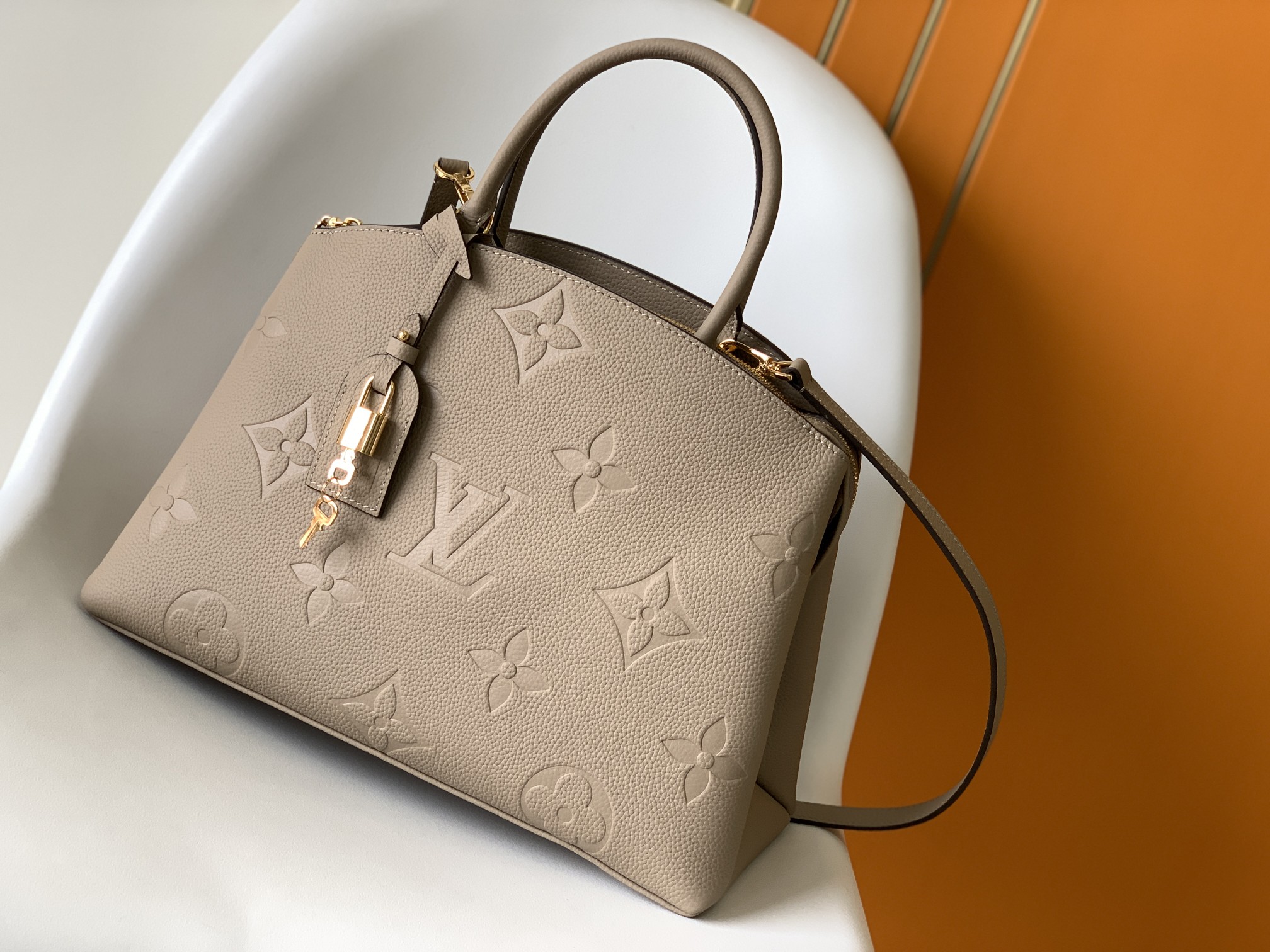 Grand Palais Handbags Monogram Empreinte Leather Turtledove M45833