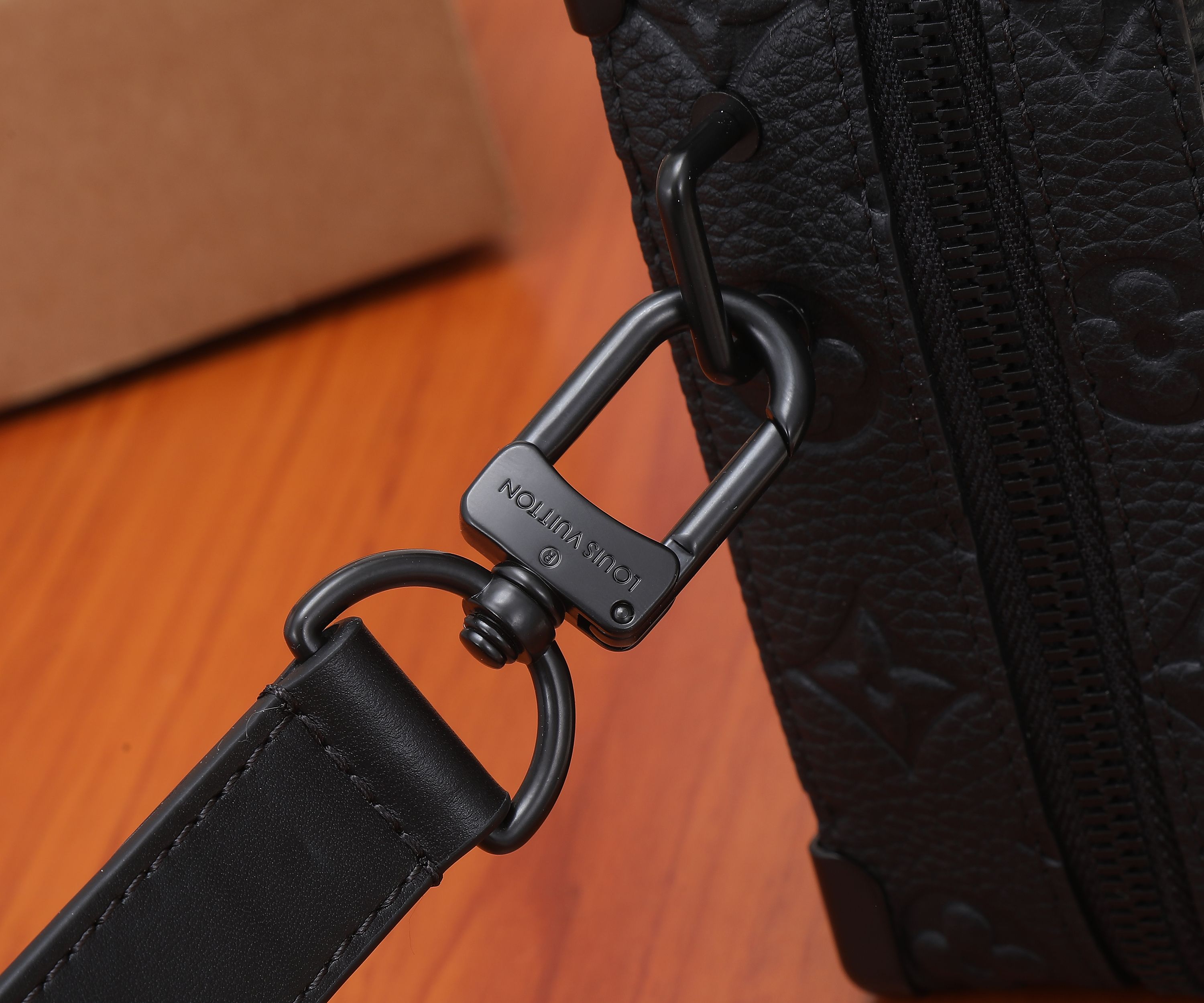Handle Soft Trunk Bag Black Taurillon Monogram M59163