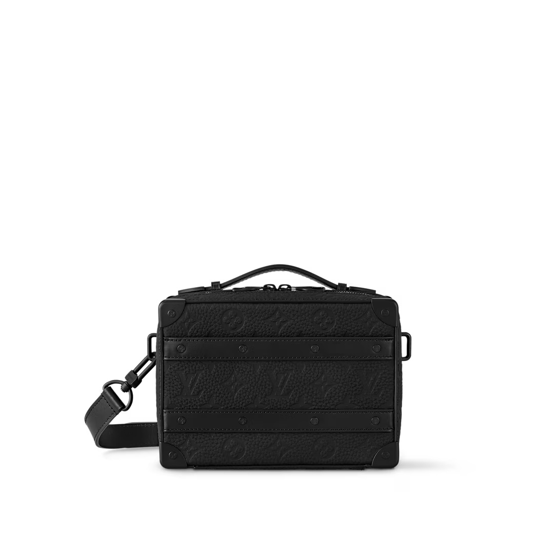 Handle Soft Trunk Bag Black Taurillon Monogram M59163