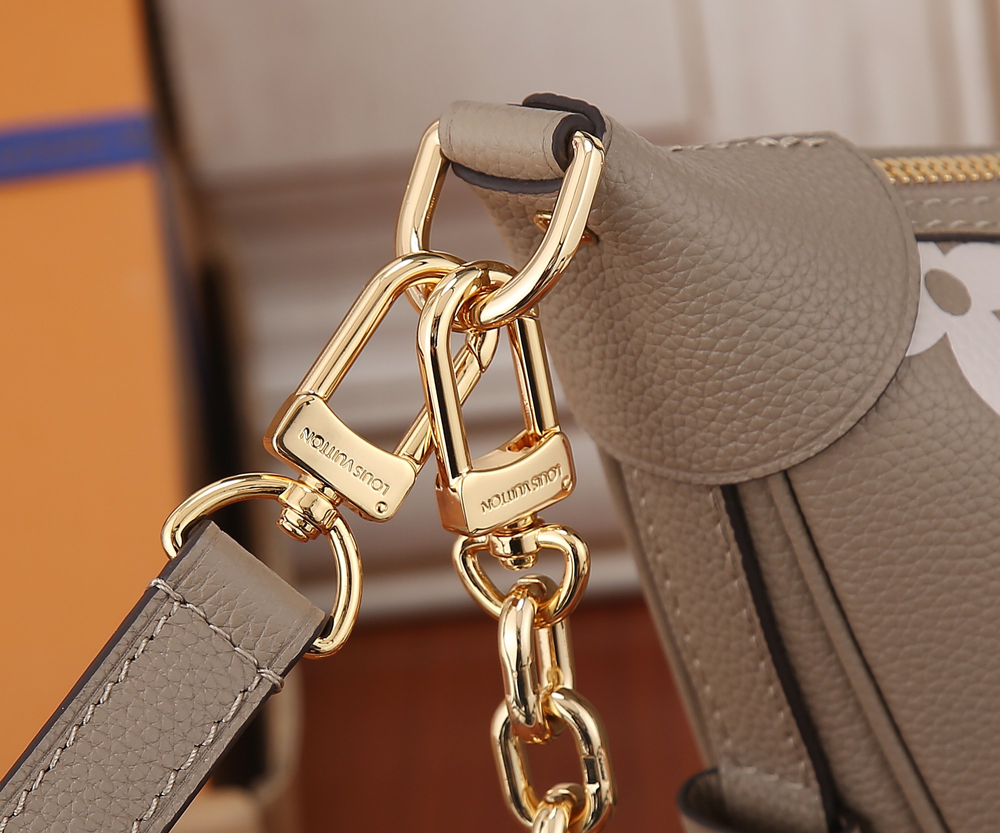 Loop Hobo Bag Bicolor Monogram Empreinte Leather M46738