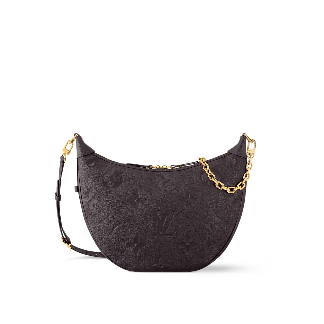 Loop Hobo Bag Monogram Empreinte Leather Chocolate M14042