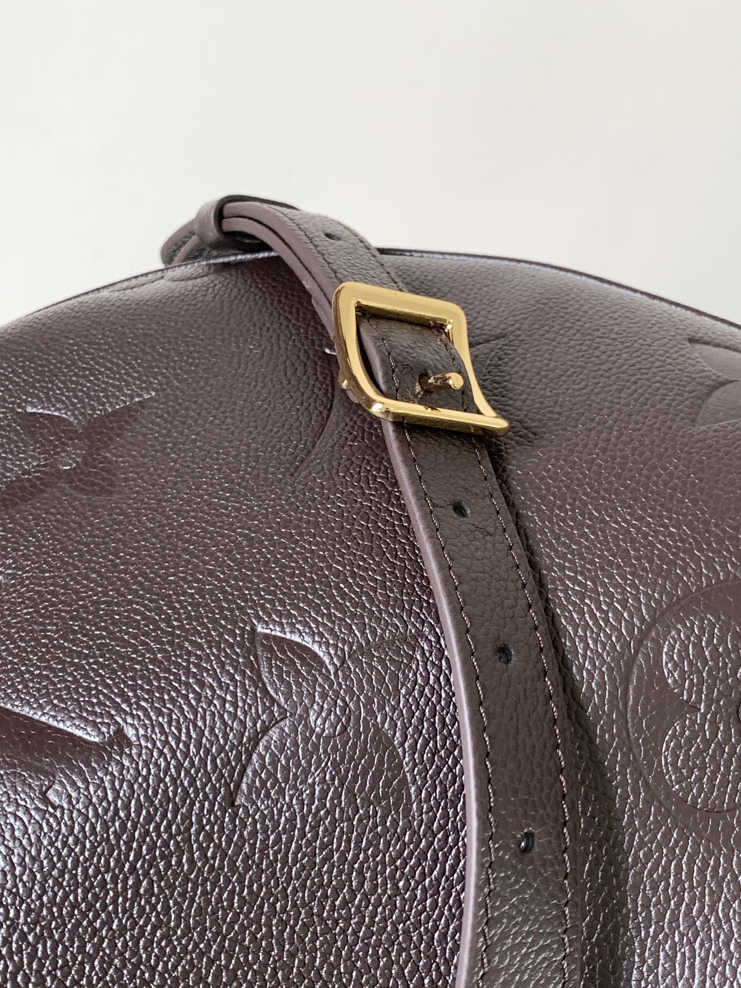 Loop Hobo Bag Monogram Empreinte Leather Chocolate M14042