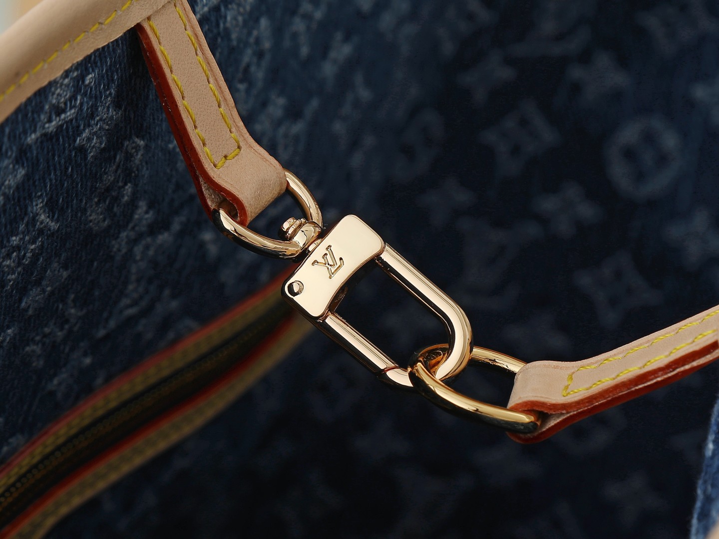 Louis Vuitton Neverfull Mm Monogram Denim Bag M13192