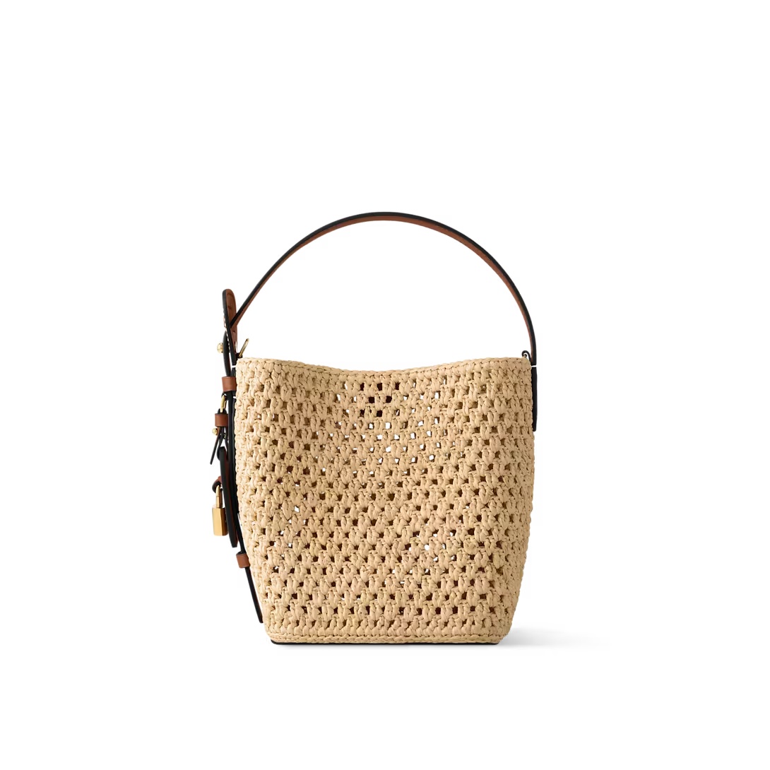 Low Key All In Bb Bag Brown Raffia M14217