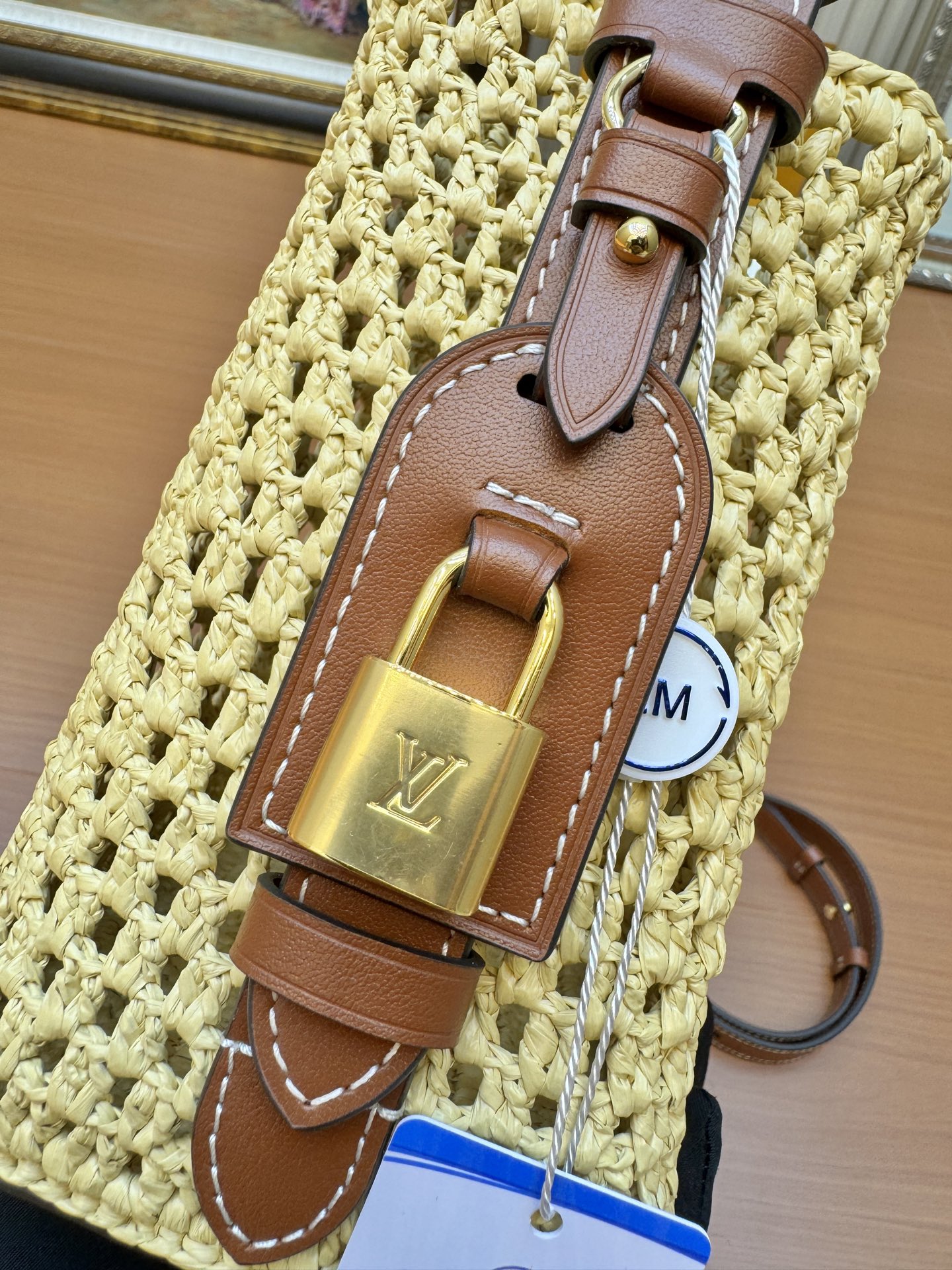 Low Key All In Bb Bag Brown Raffia M14217