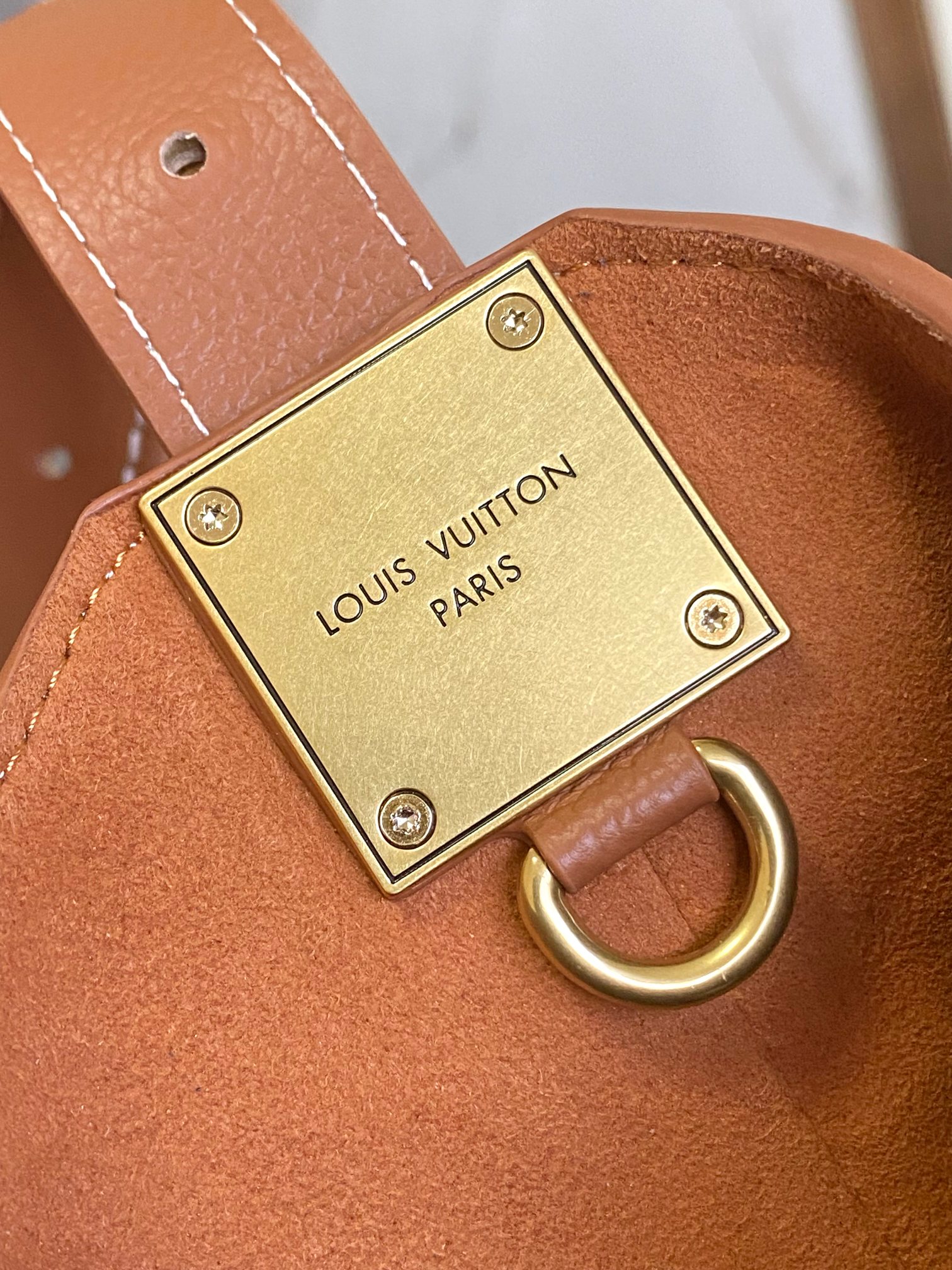 Low Key Hobo Pm Bag Cognac Calfskin M25354