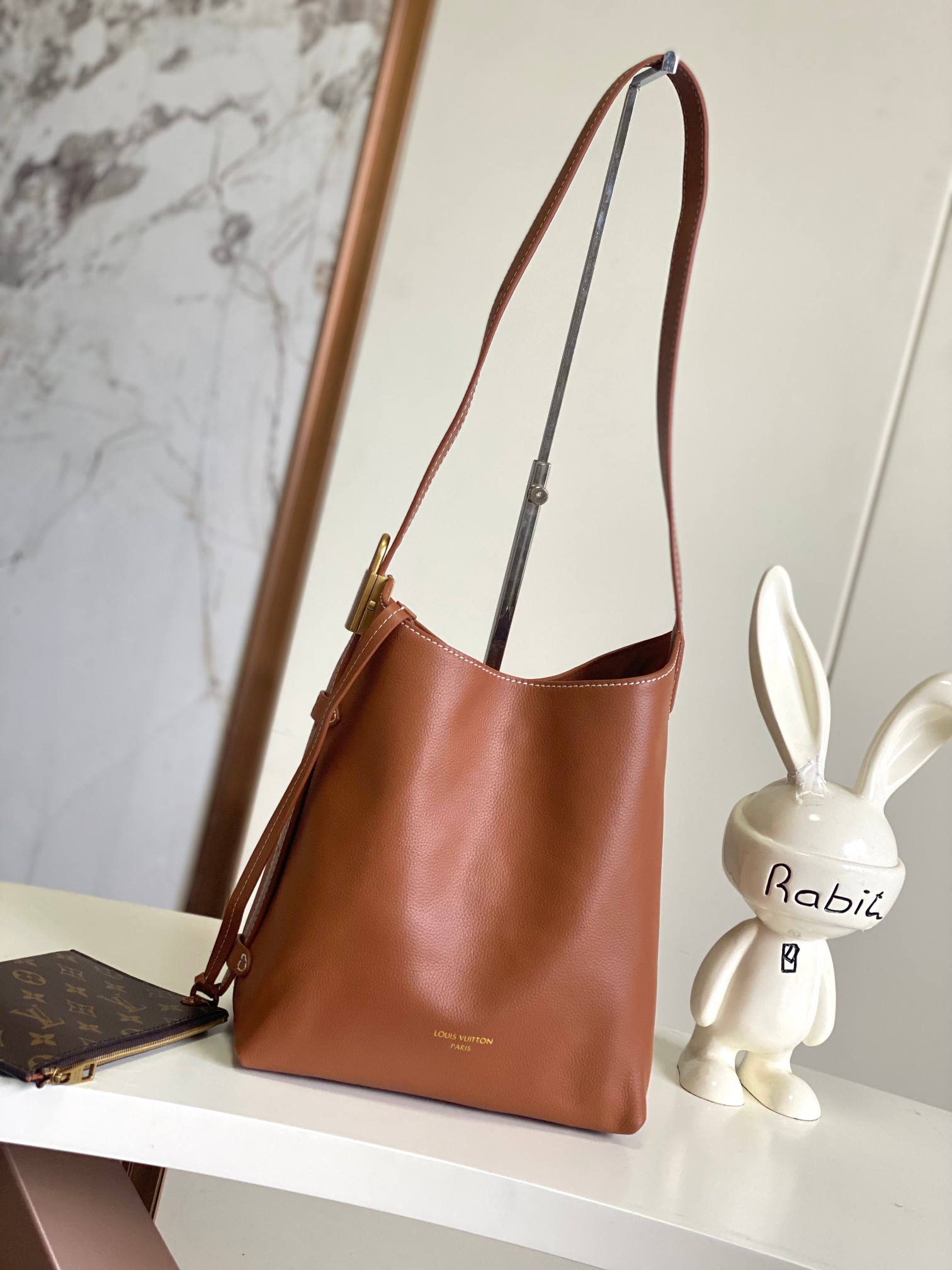 Low Key Hobo Pm Bag Cognac Calfskin M25354