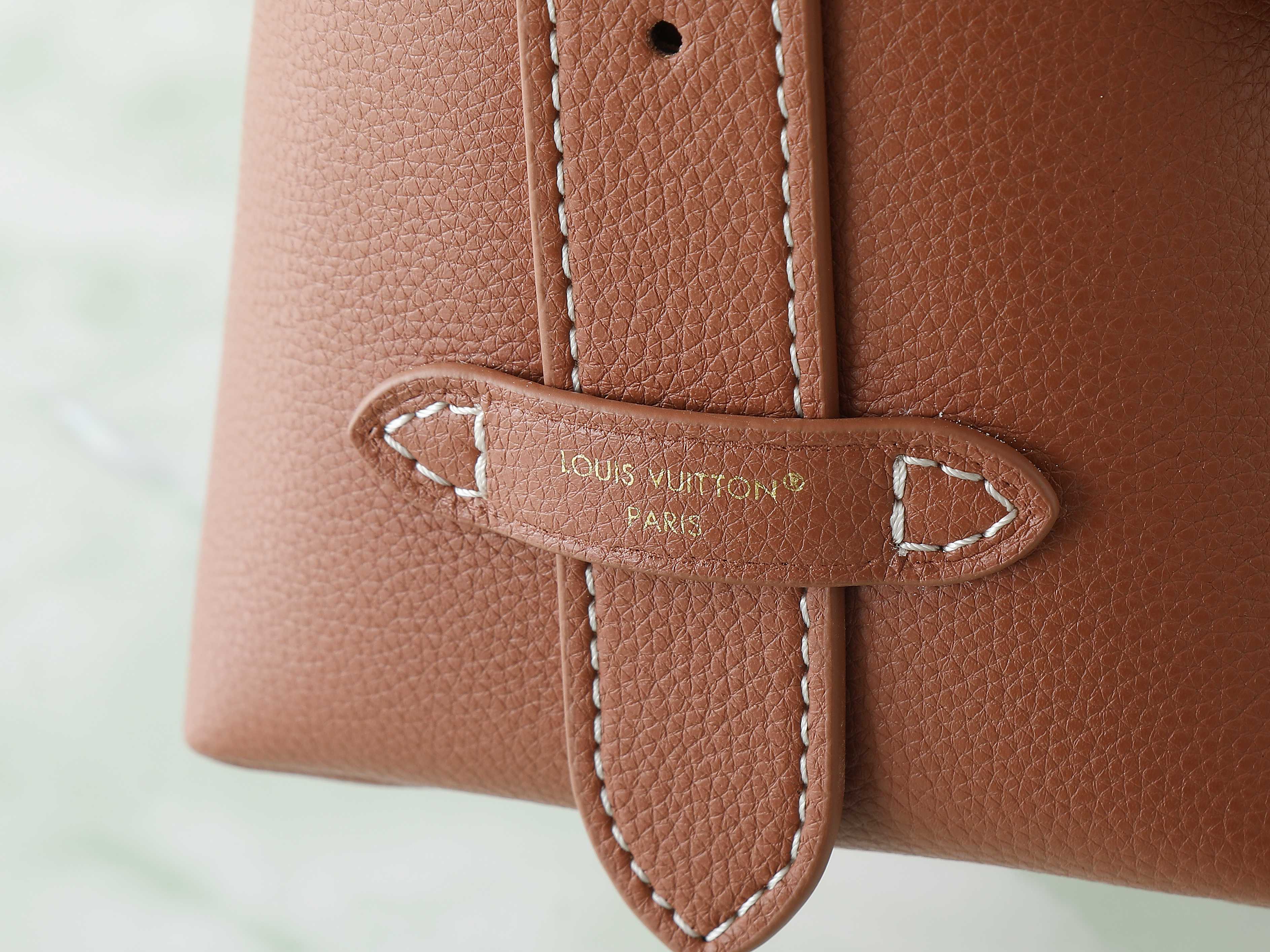 Low Key Messenger Bag Cognac Calf Leather M13151