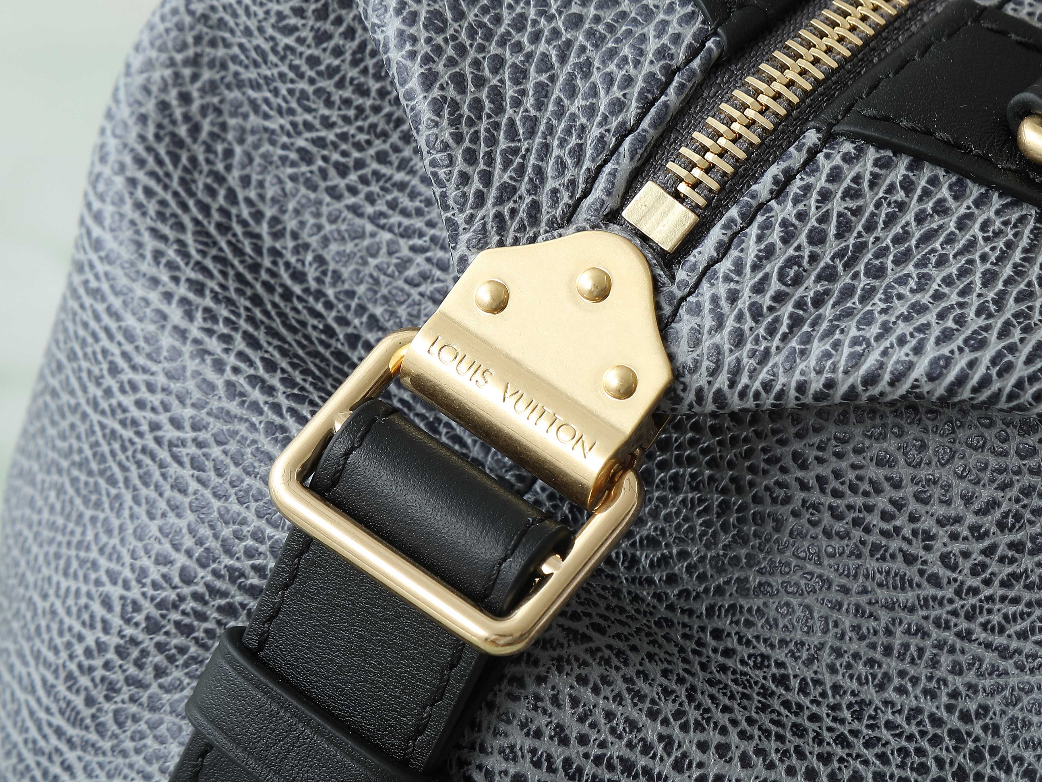 Lv Biker Mm Handbags H27 Dark Denim Lambskin Leather M14702