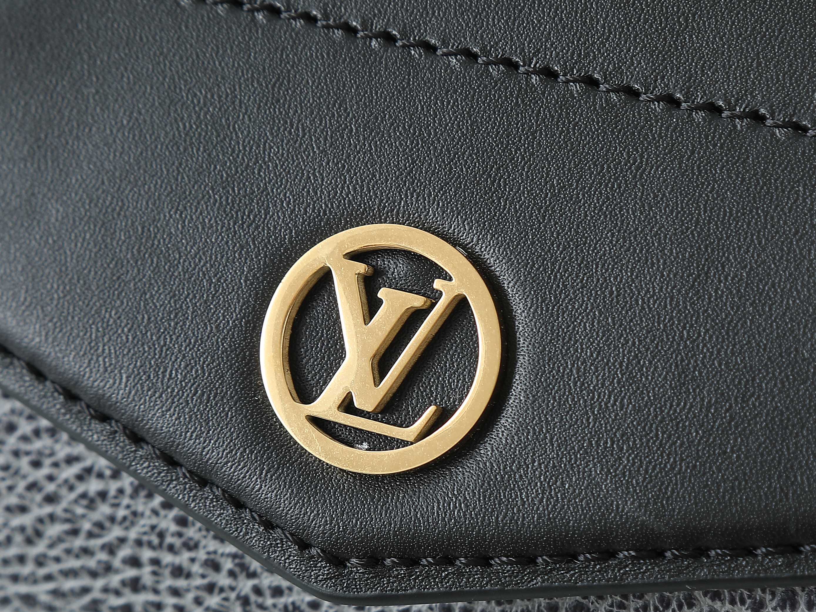 Lv Biker Mm Handbags H27 Dark Denim Lambskin Leather M14702