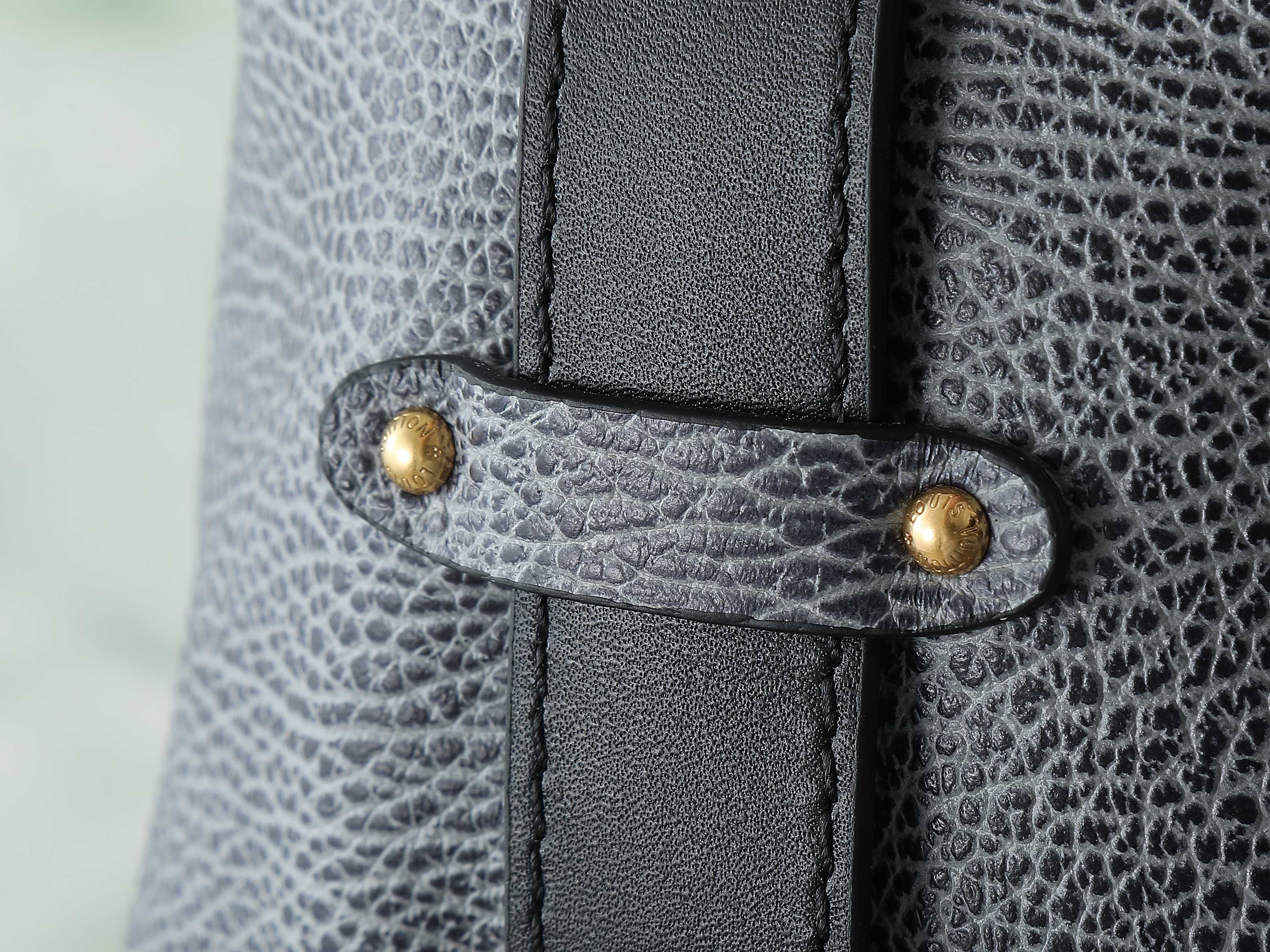 Lv Biker Mm Handbags H27 Dark Denim Lambskin Leather M14702