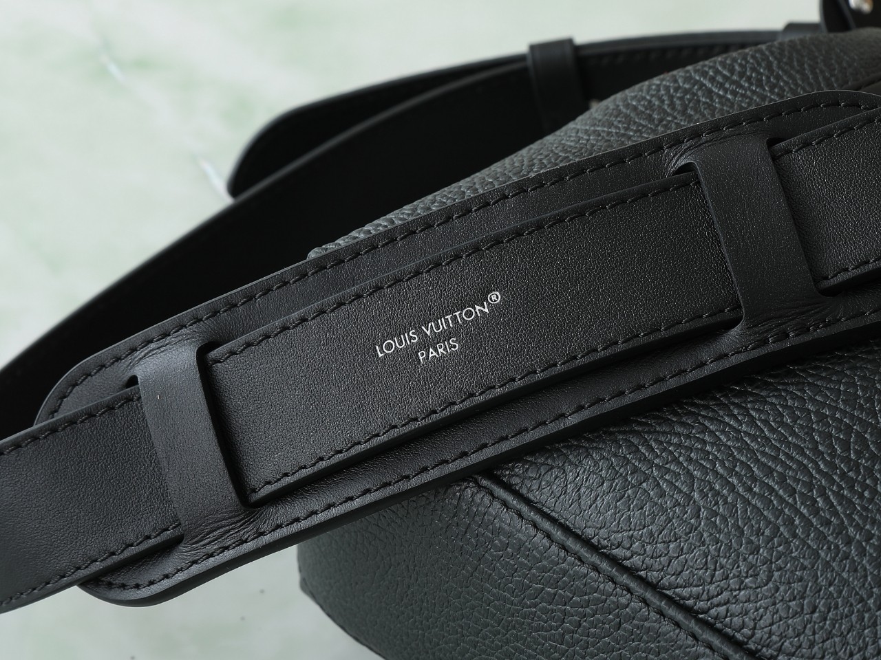 Lv Biker Pm Handbag H27 Black Lambskin Leather M14514