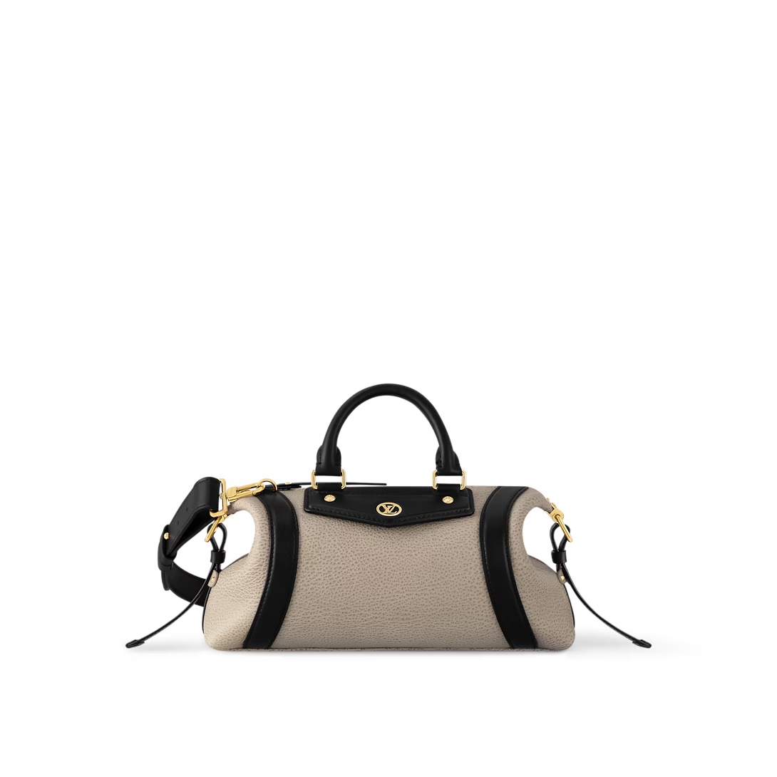 Lv Biker Pm Handbag H27 Grey Lambskin Leather M14514