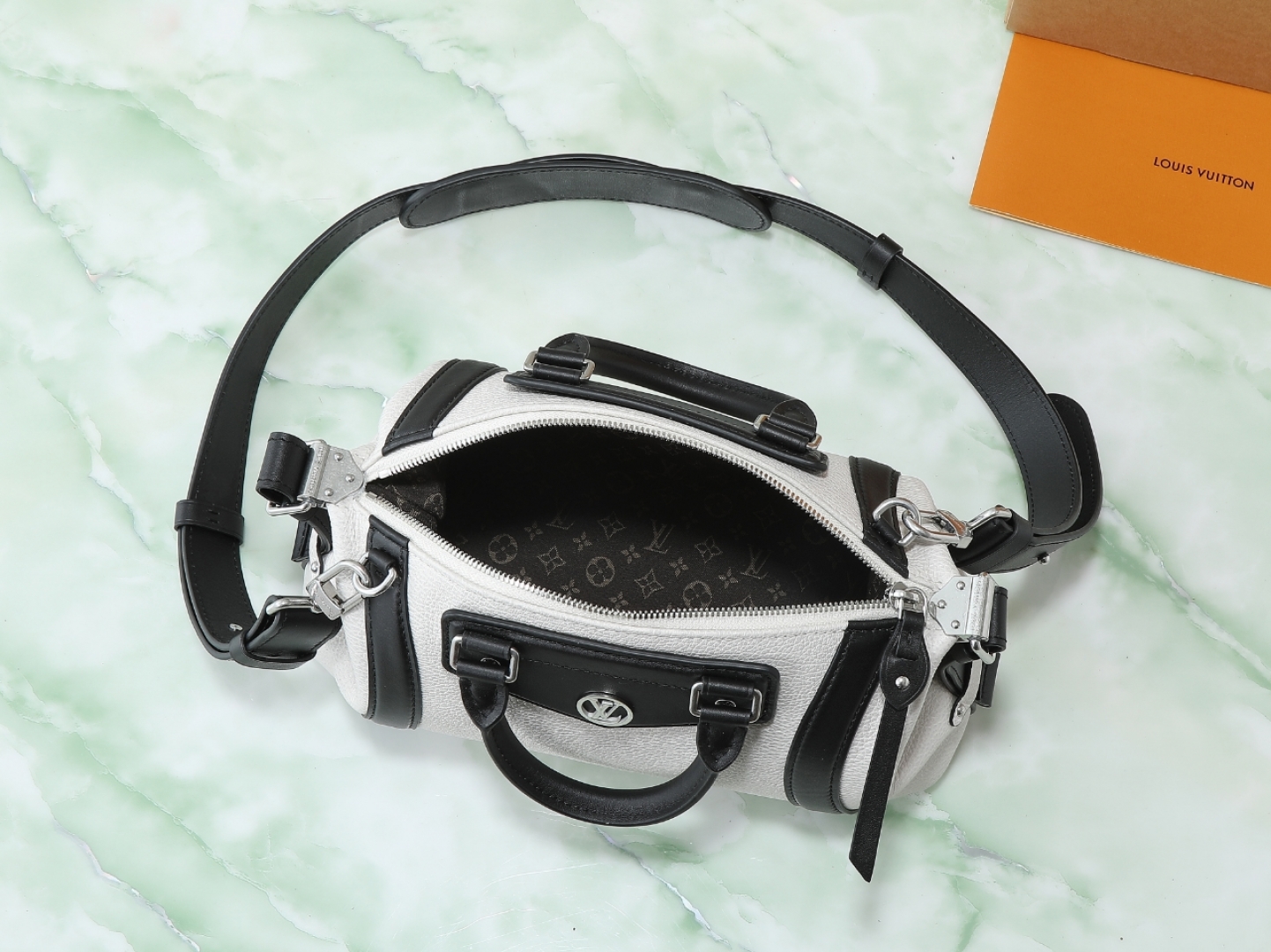 Lv Biker Pm Handbag H27 Nuage Lambskin Leather M25561