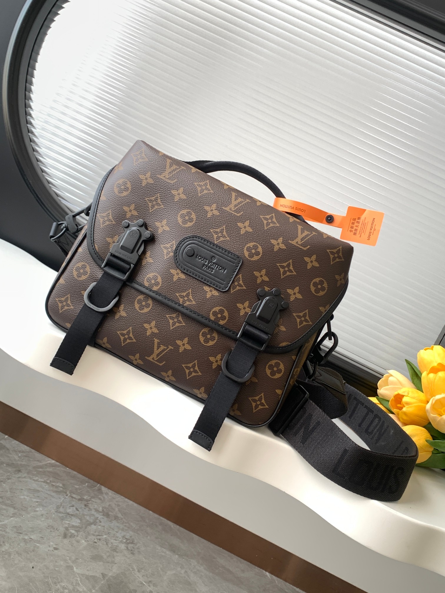 Lv Trail Messenger Bag Monogram Macassar M46972