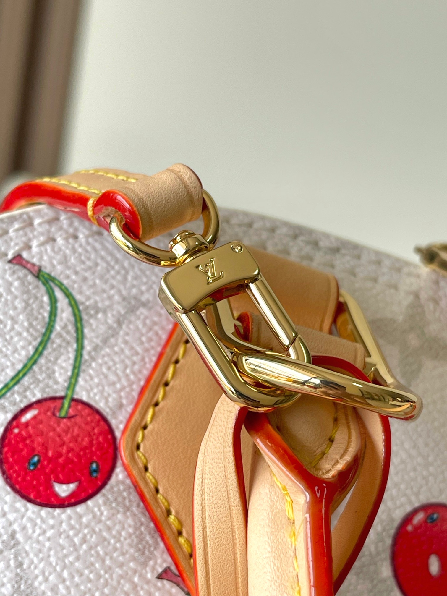 Lv X Tm Alma Bb Handbags Monogram Cherry White M14234