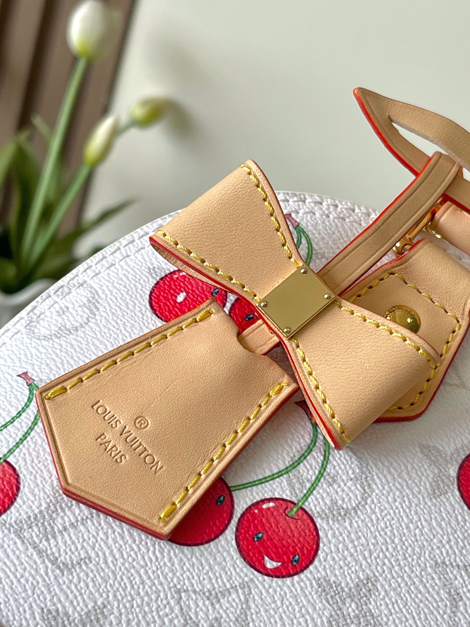 Lv X Tm Alma Bb Handbags Monogram Cherry White M14234