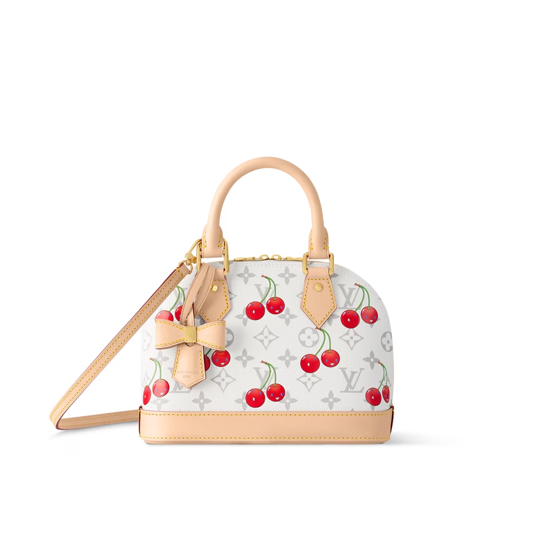 Lv X Tm Alma Bb Handbags Monogram Cherry White M14234