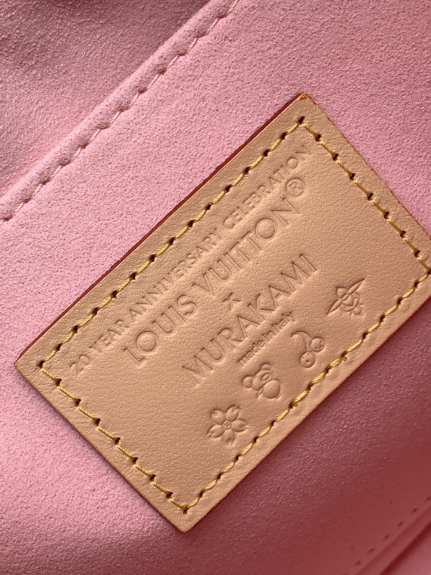 Lv X Tm Boulogne Pm Bag Sakura Brown Cherry Blossom Monogram M13265