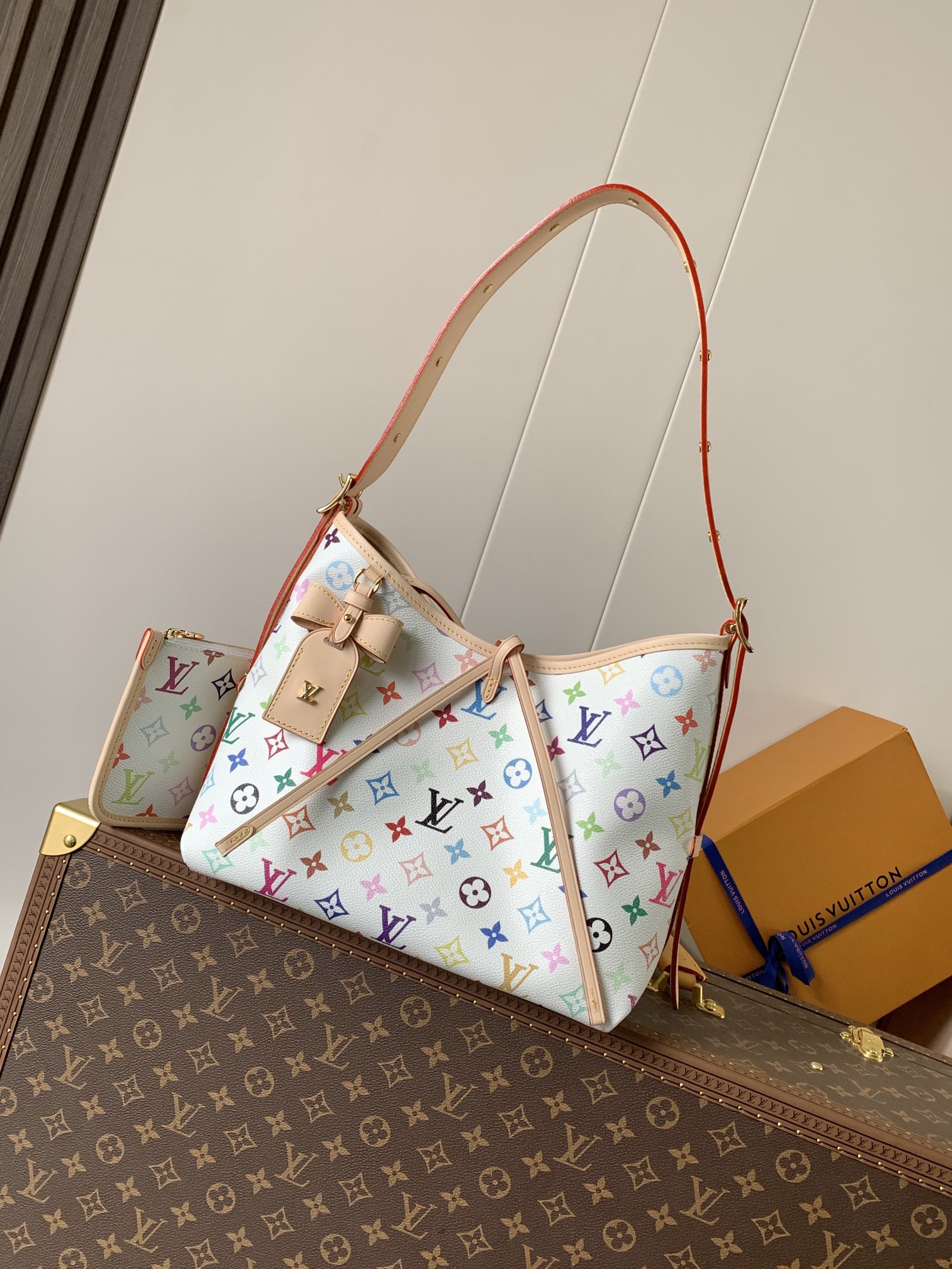 Lv X Tm Carryall Pm Bag Monogram Multicolored White M13661