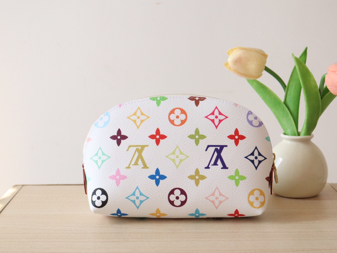 Lv X Tm Cosmetic Pouch Pm Multicolored Monogram White M13744