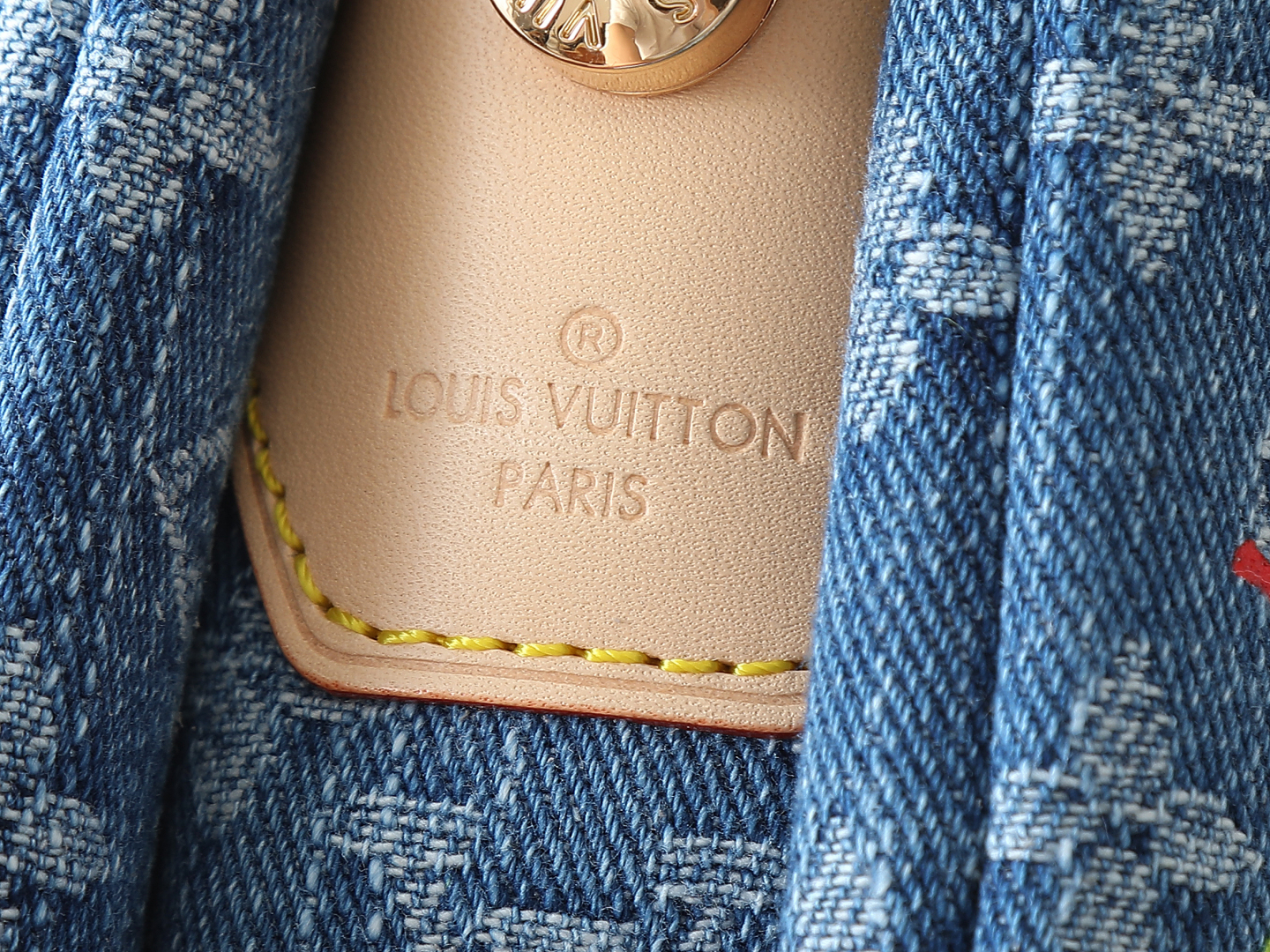 Lv X Tm Coussin Pm Bag Monogram Cherry Denim M14978