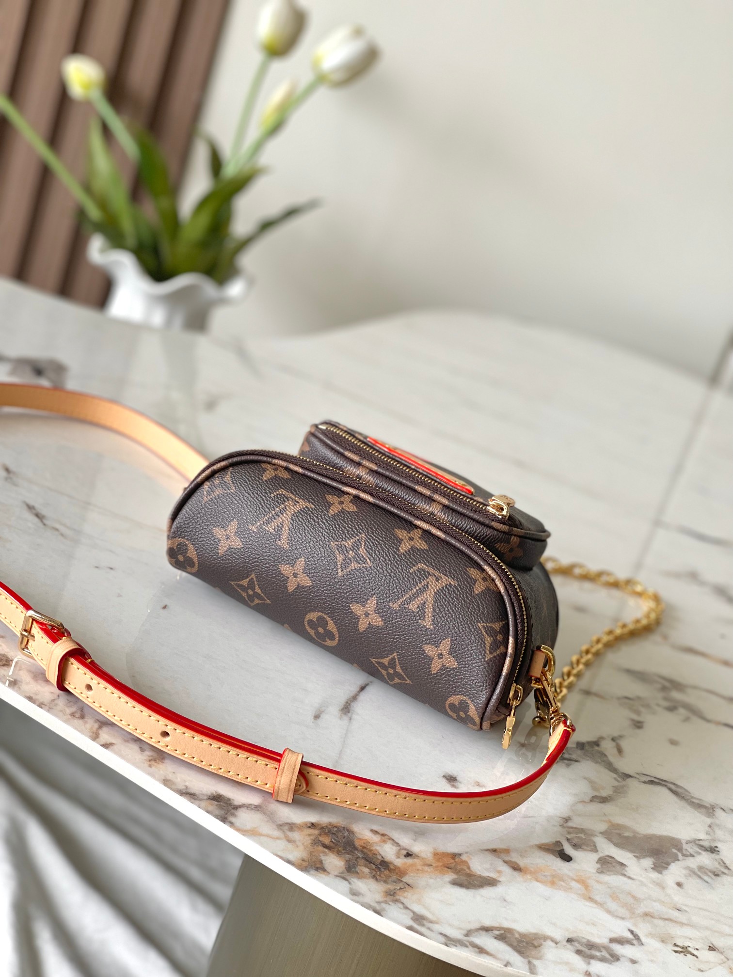 Lv X Tm Mini Bumbag Monogram Cherry M13449