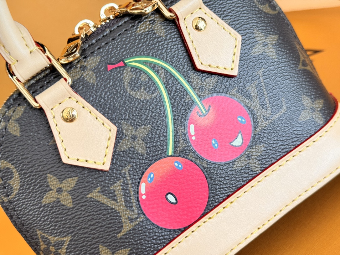 Lv X Tm Nano Alma Handbags Monogram Cherry M13416