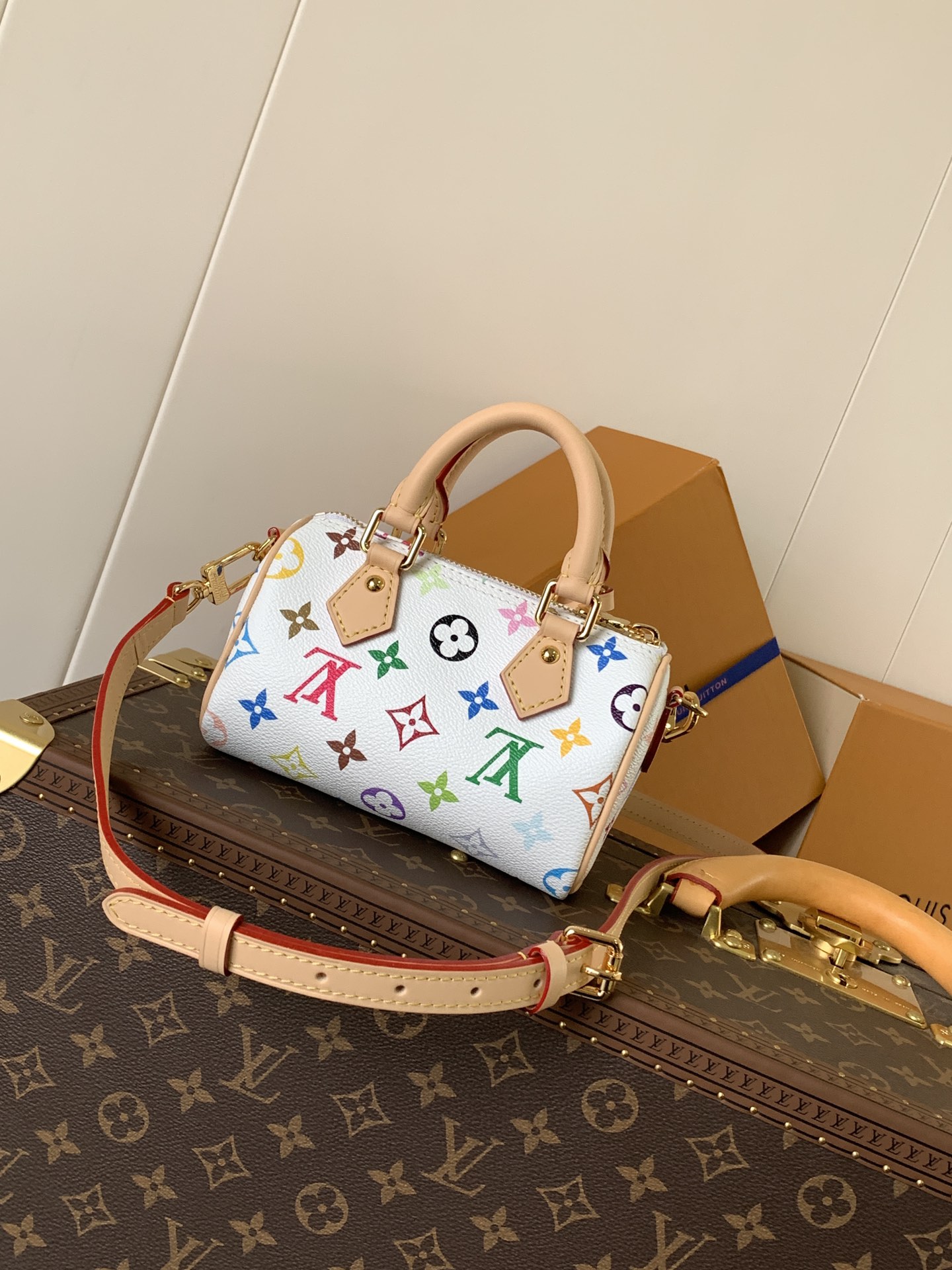 Lv X Tm Nano Speedy Multicolored Monogram Bag M13391