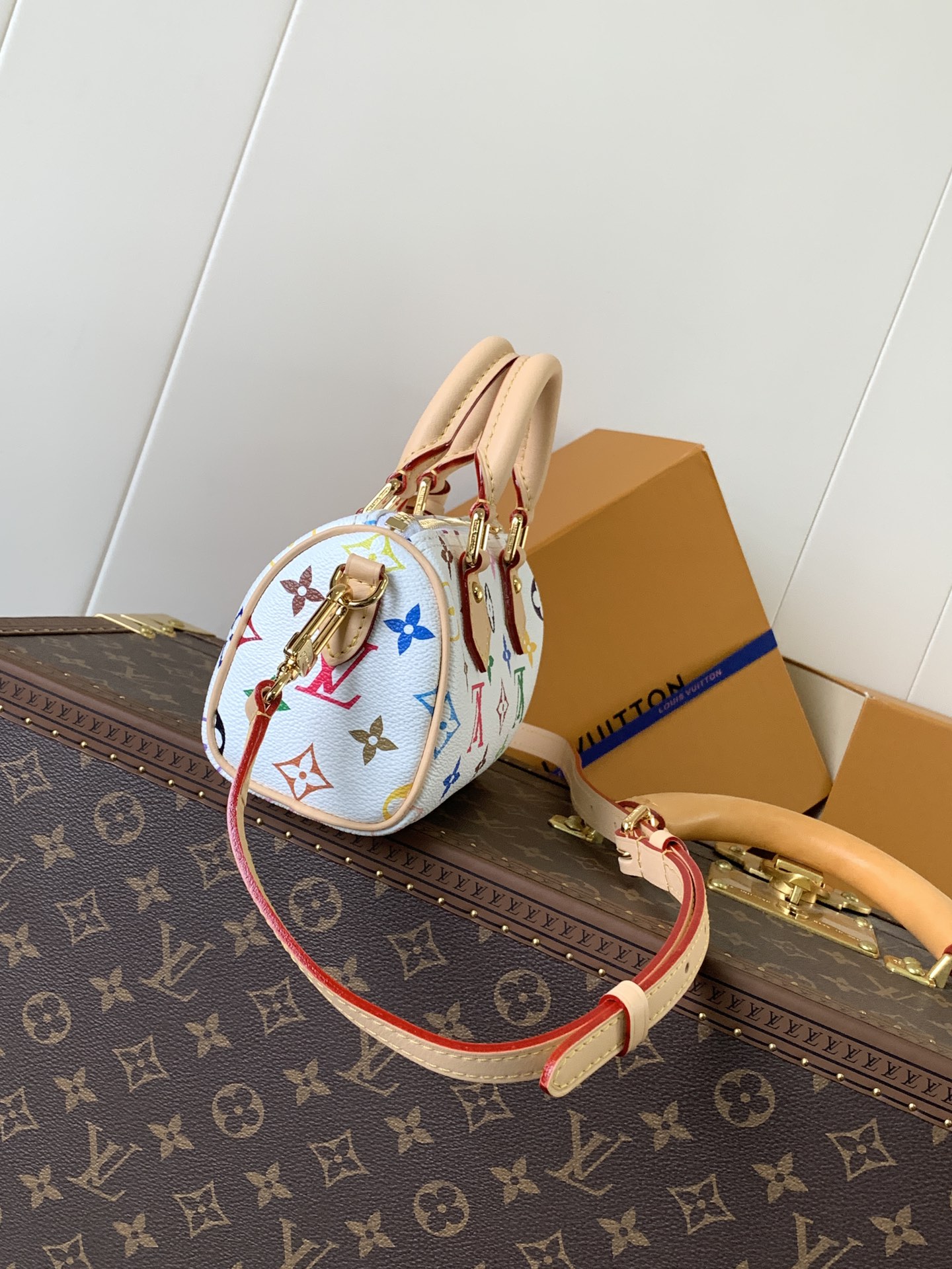 Lv X Tm Nano Speedy Multicolored Monogram Bag M13391