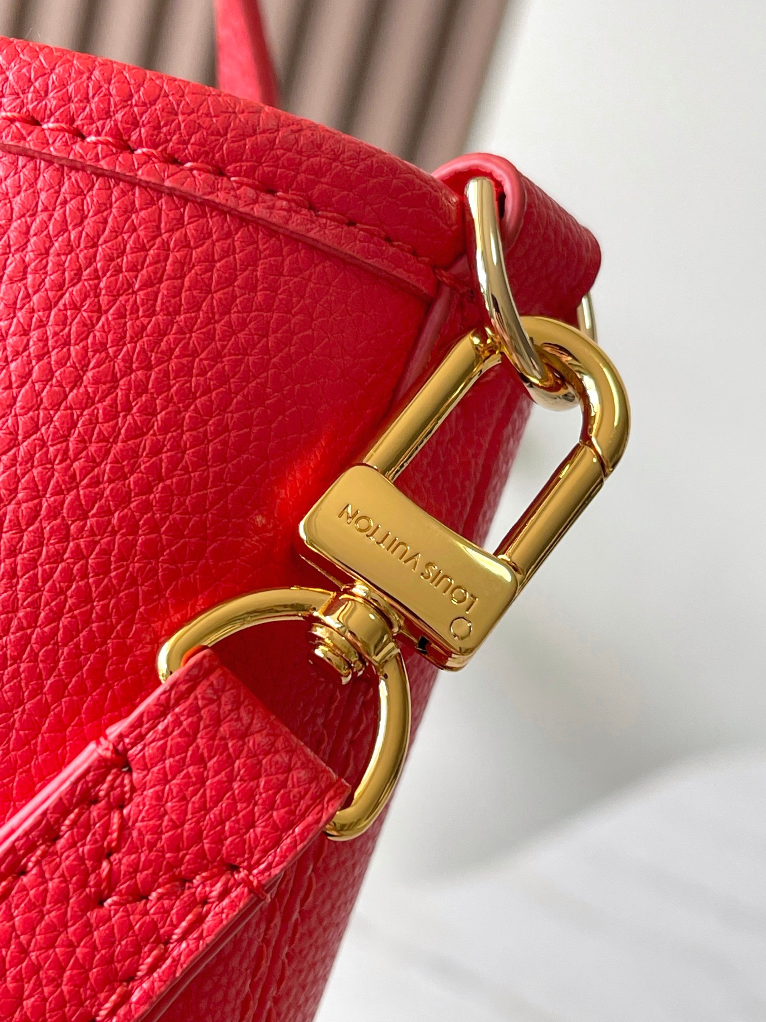 Lv X Tm Neverfull Inside Out Bb Monogram Cherry Denim M14997
