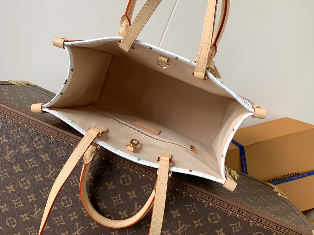 Lv X Tm Onthego Mm Multicolored Monogram Tote M13079