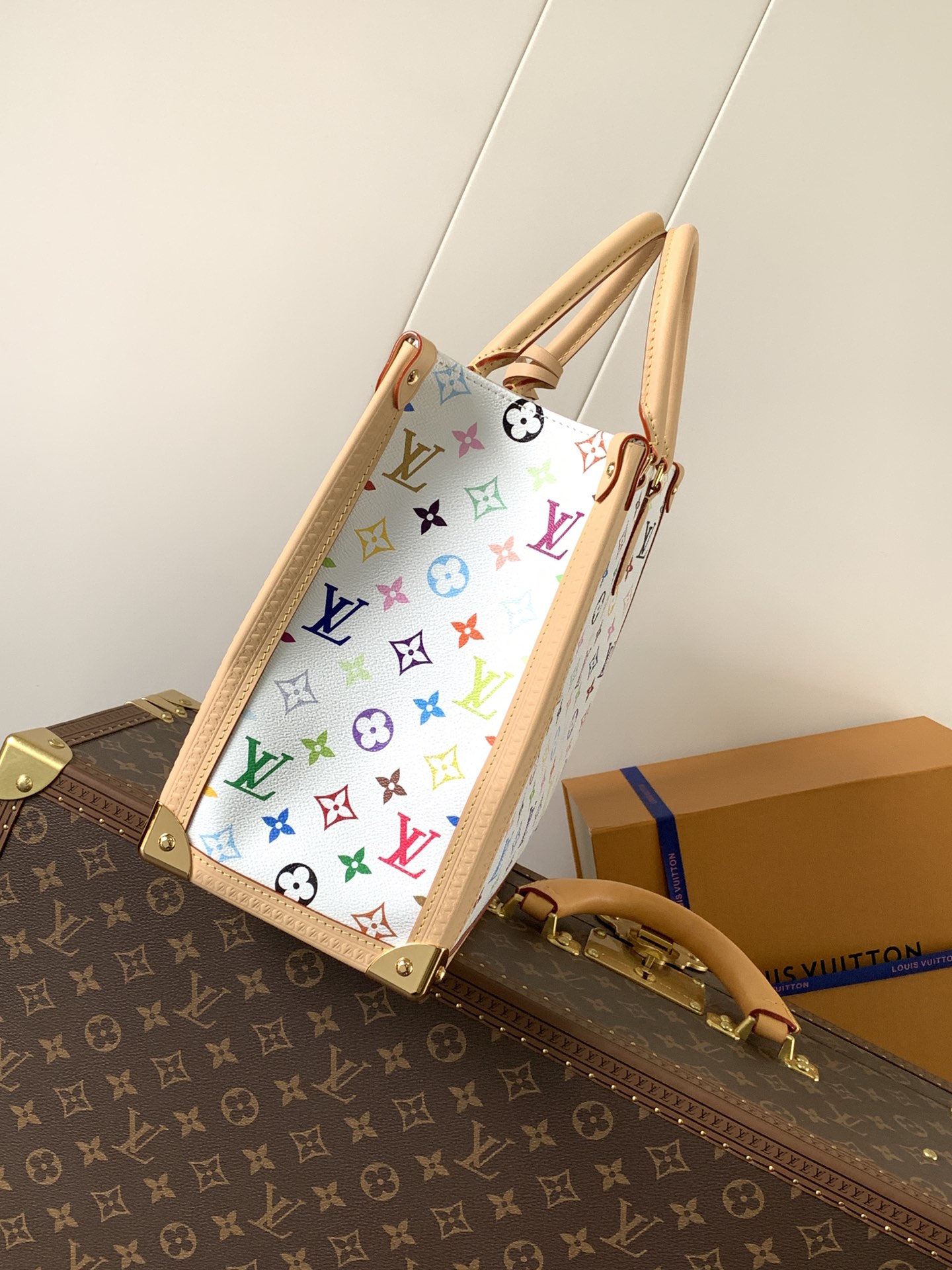 Lv X Tm Onthego Mm Multicolored Monogram Tote M13079