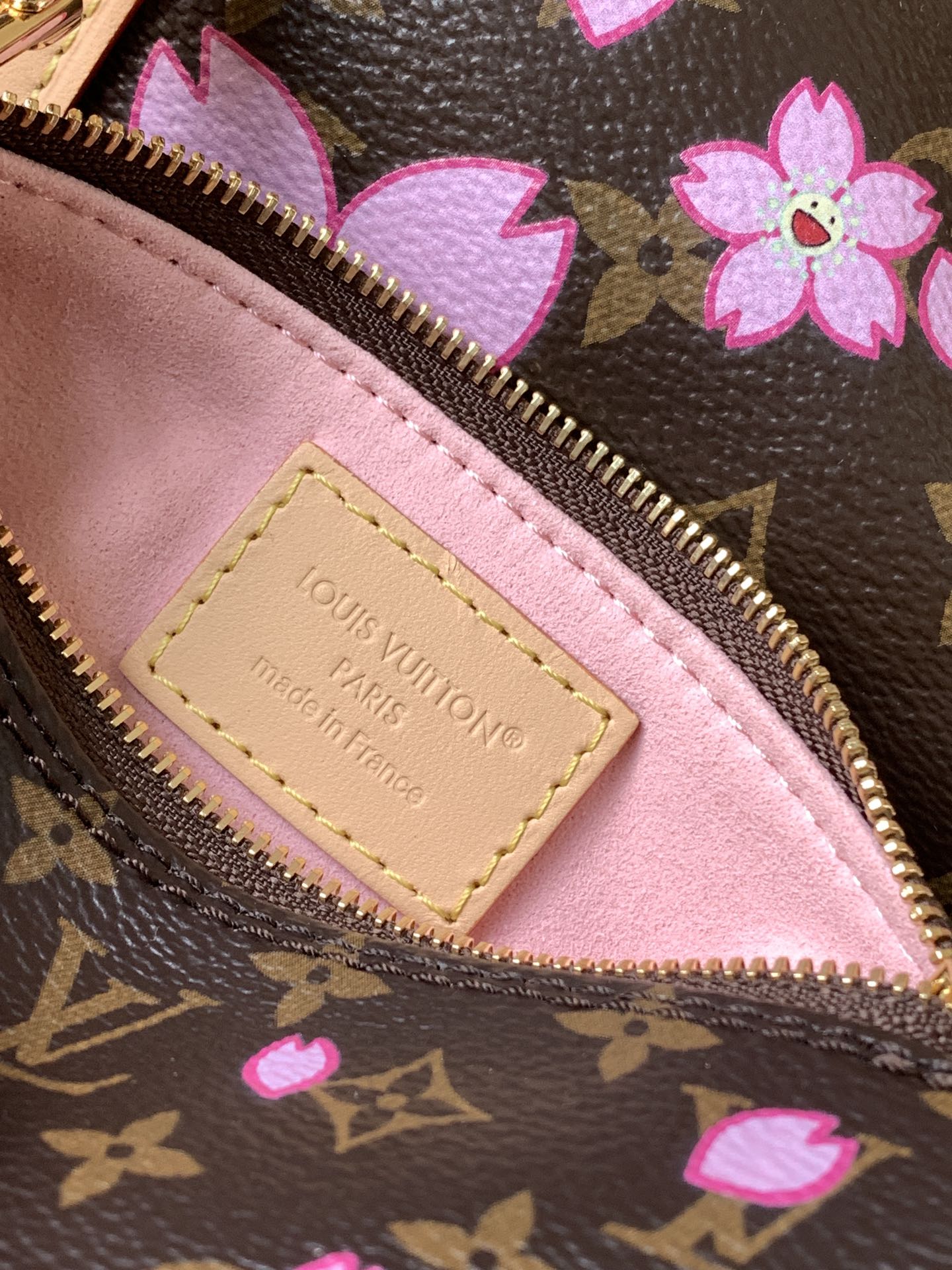Lv X Tm Papillon Bag Sakura Brown Cherry Blossom Monogram M13097