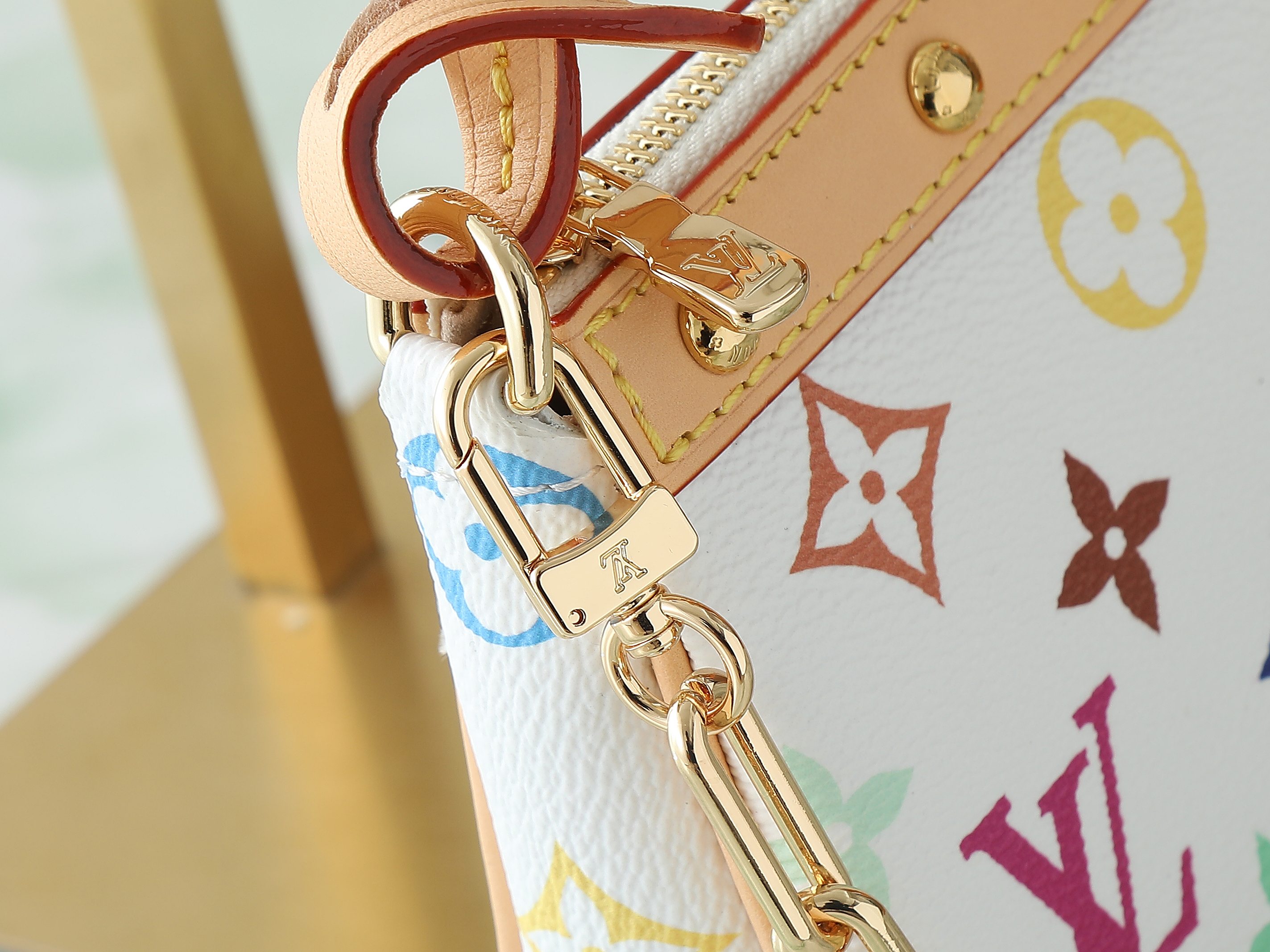 Lv X Tm Pochette Accessoires Monogram Multicolored White M13404